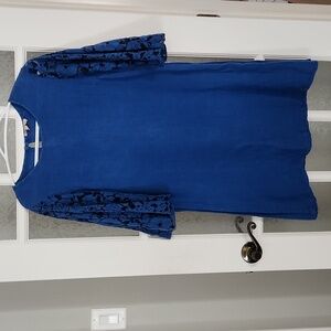 🇮🇪 Bellambra 100% Linen Dress With Lace \ Made in Italy